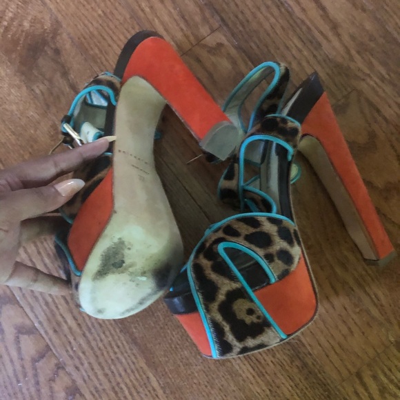 Color block heels - Picture 4 of 5